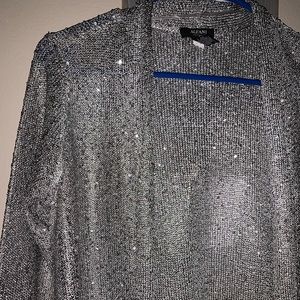 Petite small sequin cardigan